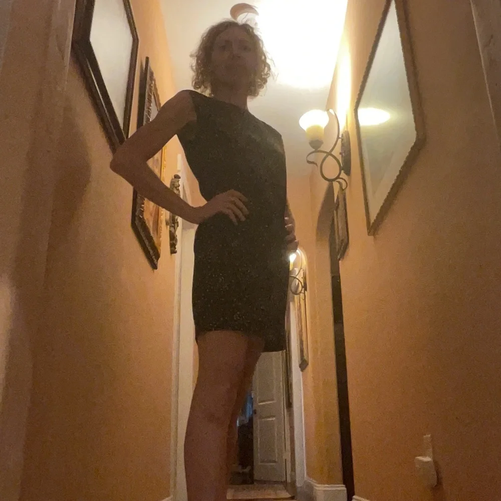 Saint Laurent Black and White STAR ⭐️ Pattern Dress! - Picture 8 of 9